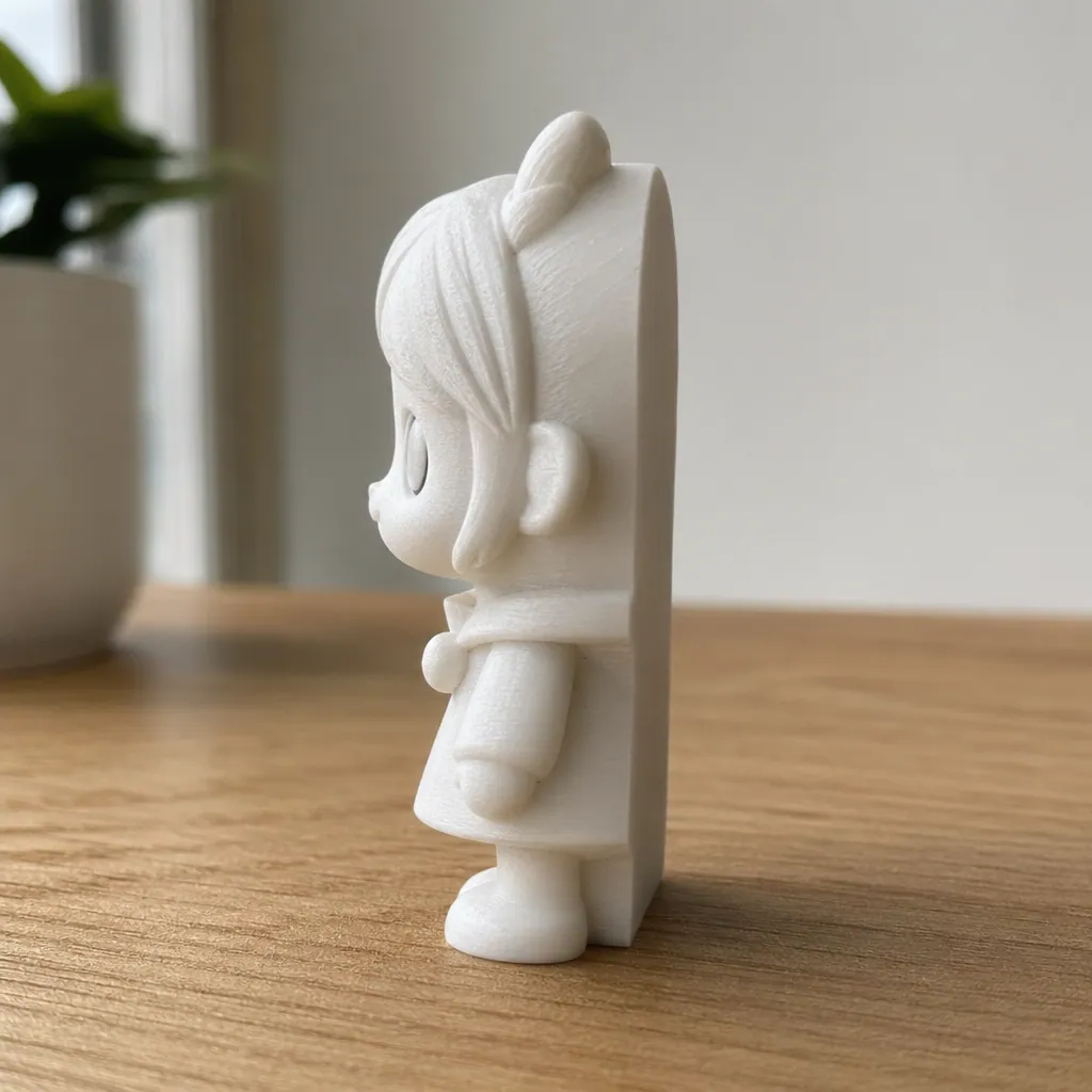 片側だけ平らになった3D化失敗例